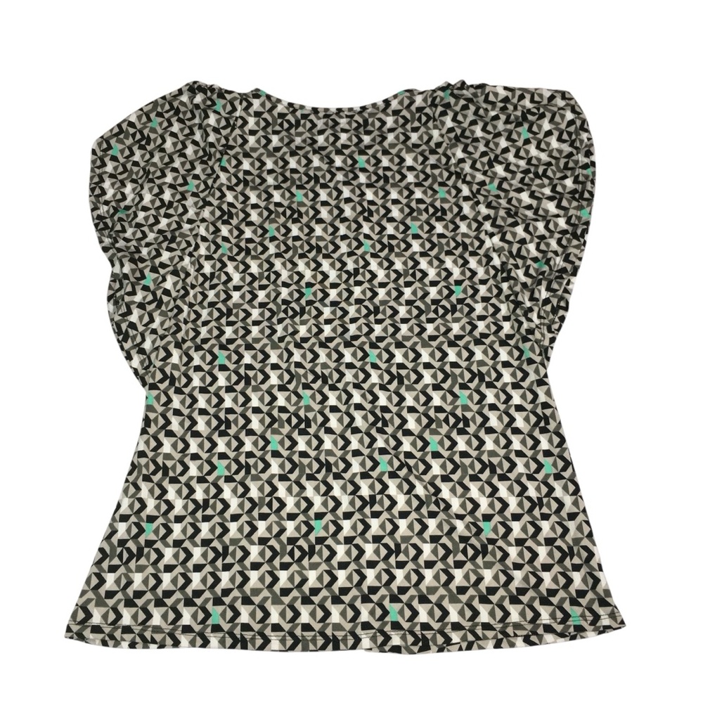 NWT Robert Louis Geometric Multi-Colored Flutter Sleeve Top - Women’s Small - Picture 8 of 12